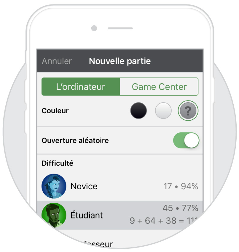 Jouez contre l’ordinateur